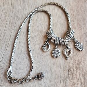 Brighton Charm Necklace with Foxtail Chain